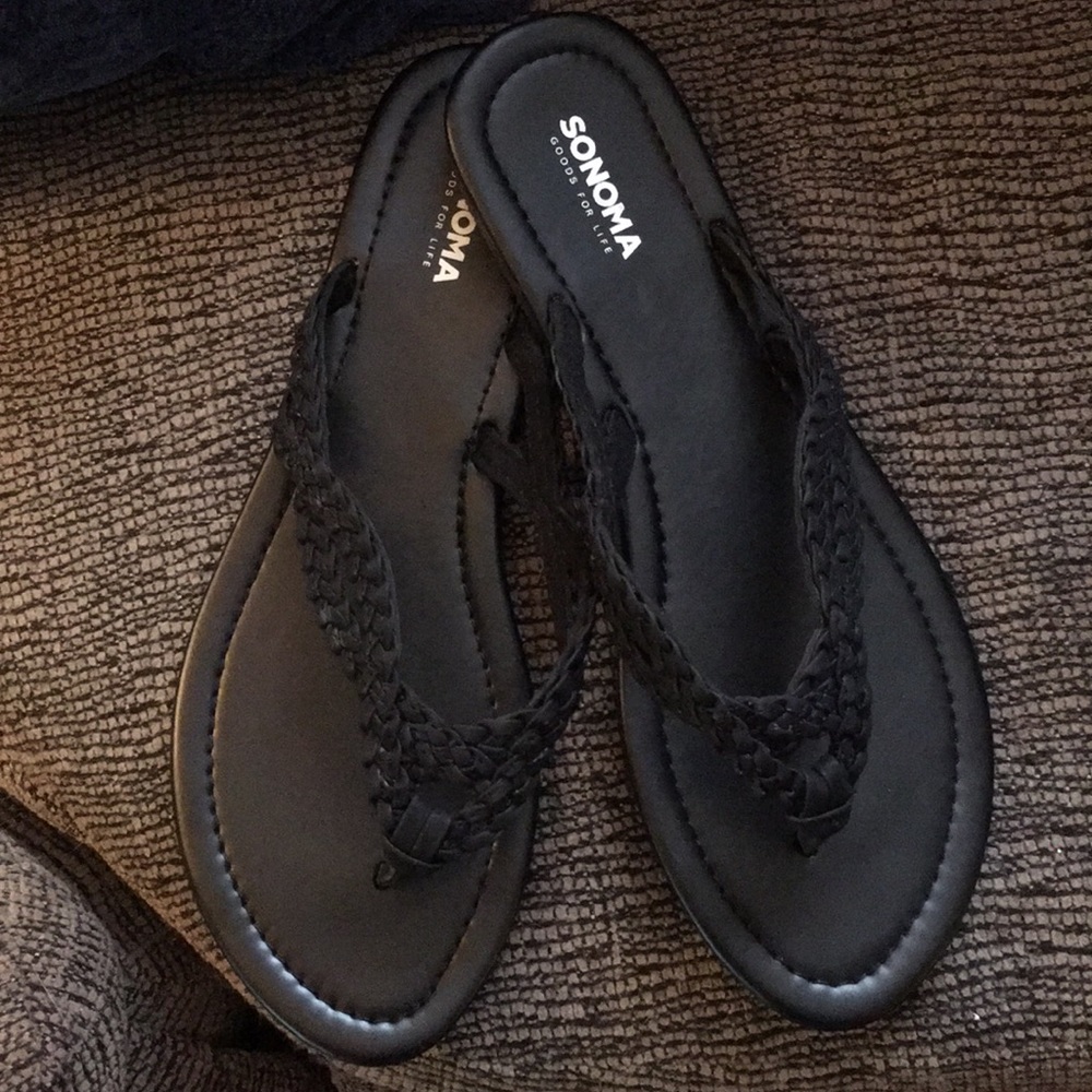Sonoma braided flip flops 9/10